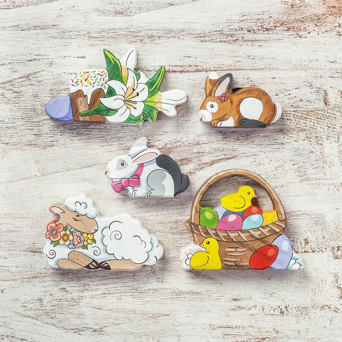 Easter basket with eggs