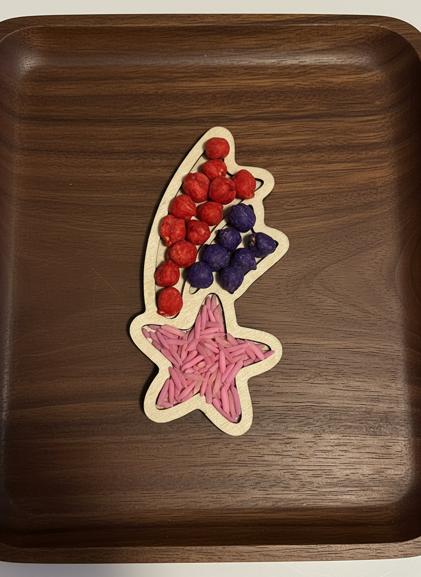 Unicorn Theme Wooden Mini Sensory Bin Fillers