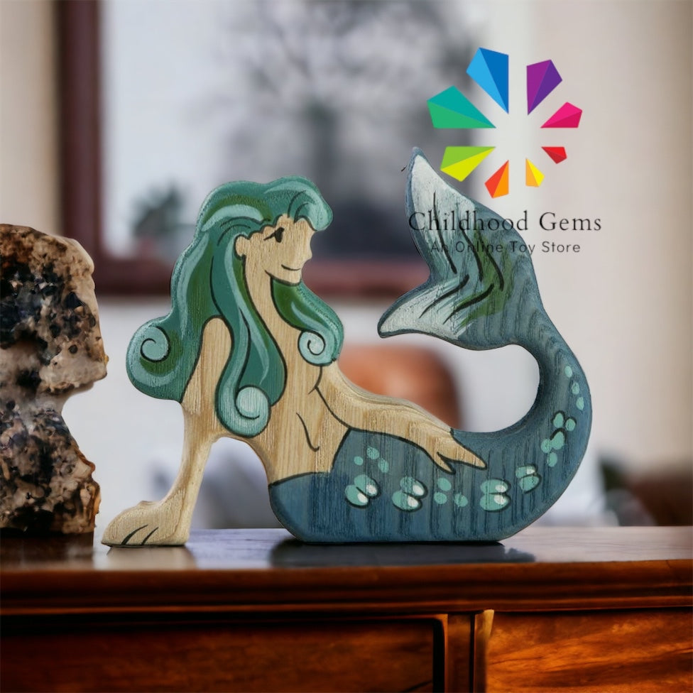 Wooden Mermaid Figurine Rusalka Figurine Mermaid Gifts