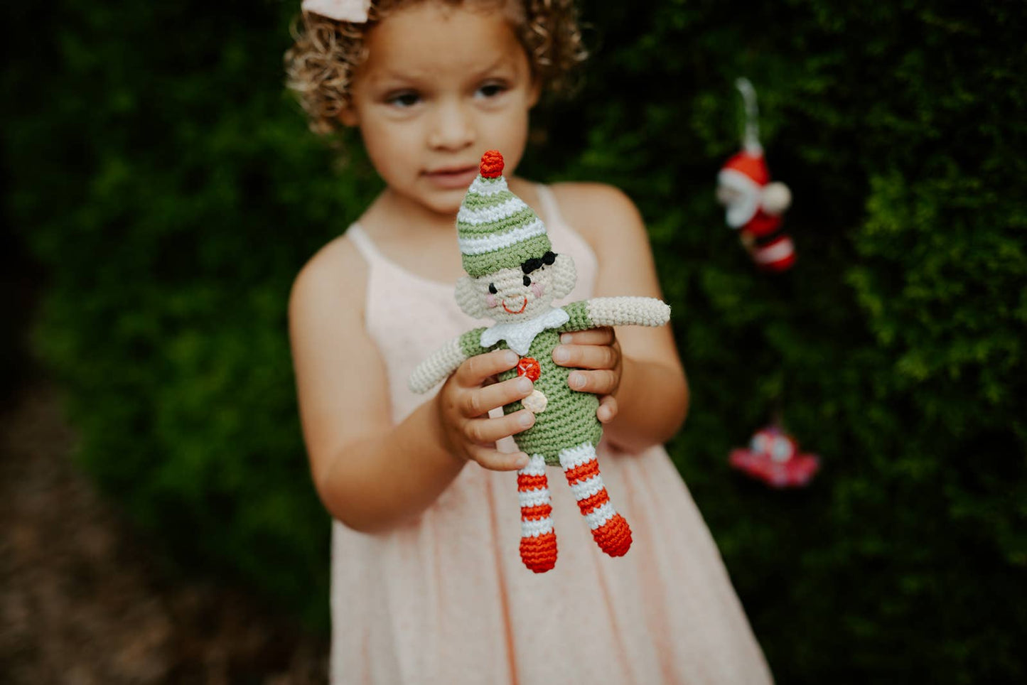 Christmas Elf Rattle Doll - Mini