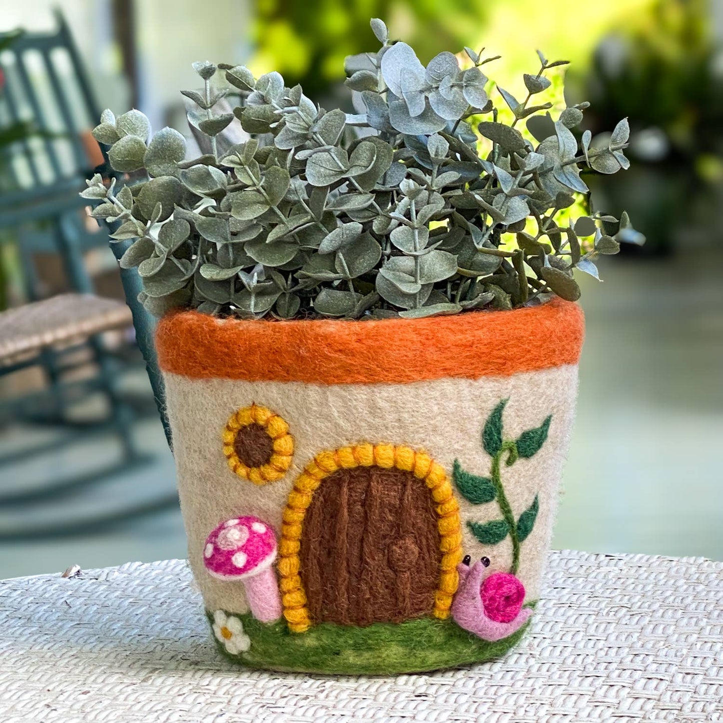 Felt Pot: Fungi House