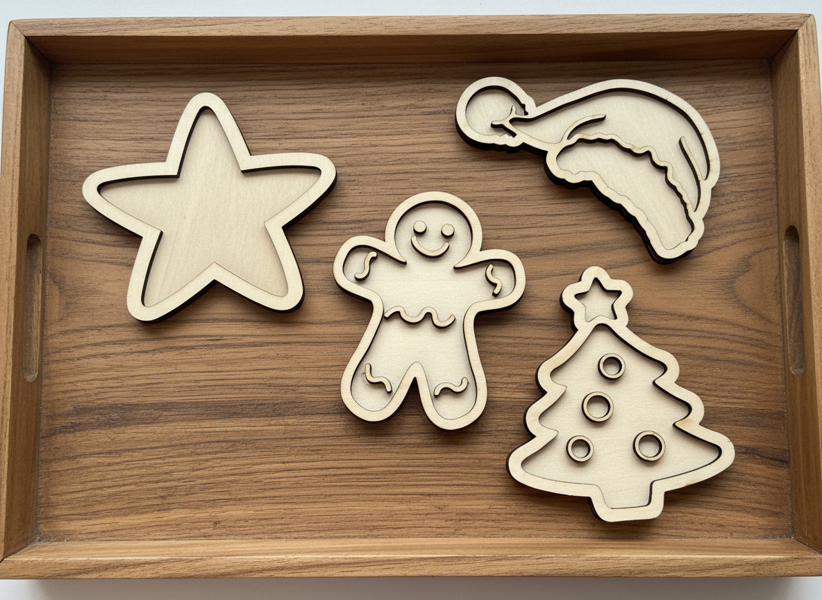 Christmas Theme Mini Sensory Bin Filler Tray