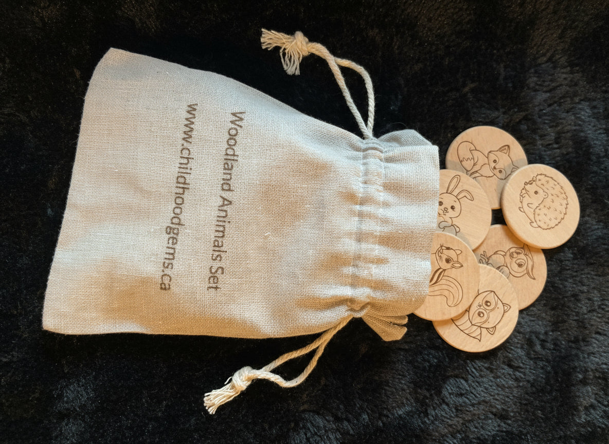 Woodland Animals Memory Matching Game – 24 pcs - Crafted in Canada