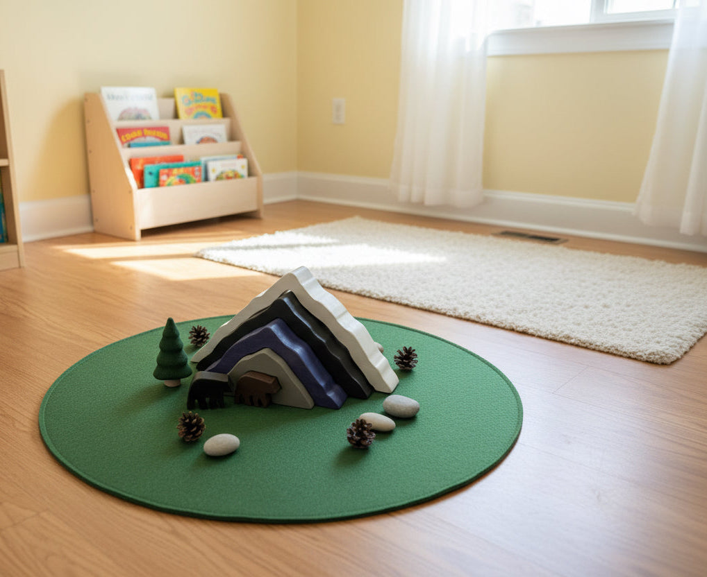 Wooden Nesting Stacker - Bear (Open-ended / Waldorf Play)