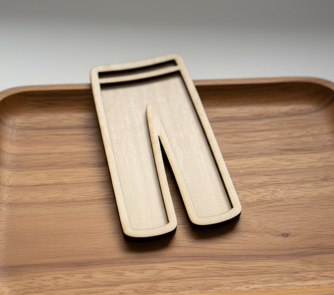 Clothing Theme Wooden Mini Sensory Bin Filler Tray - Crafted in Canada