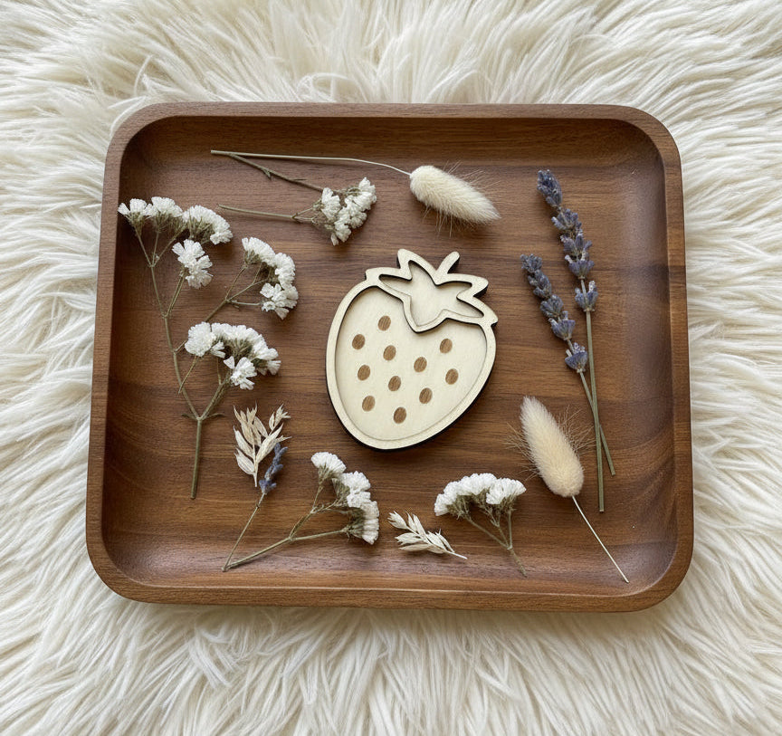 Fruits Theme Wooden Props for Sensory Bin - Crafted in Canada