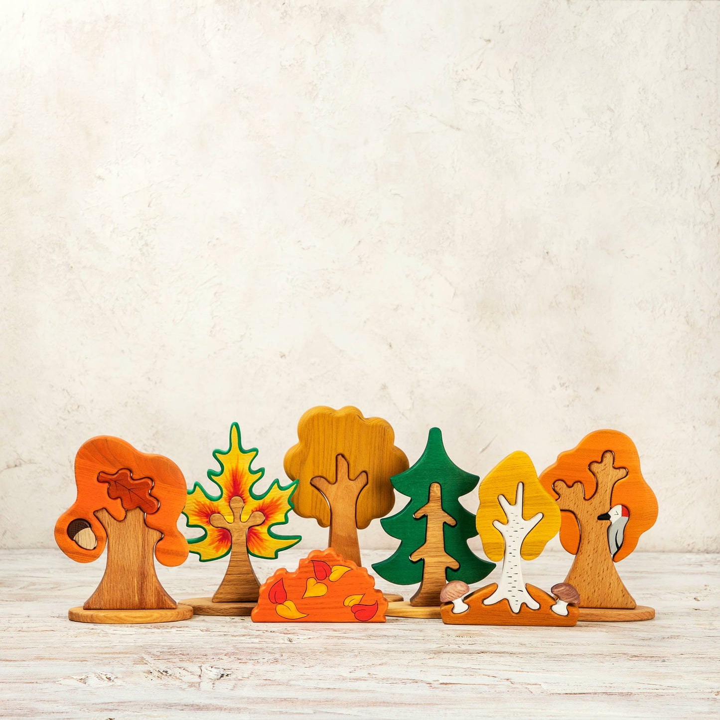 Wooden Oak Tree Toy Fall Collection Autumn Gift