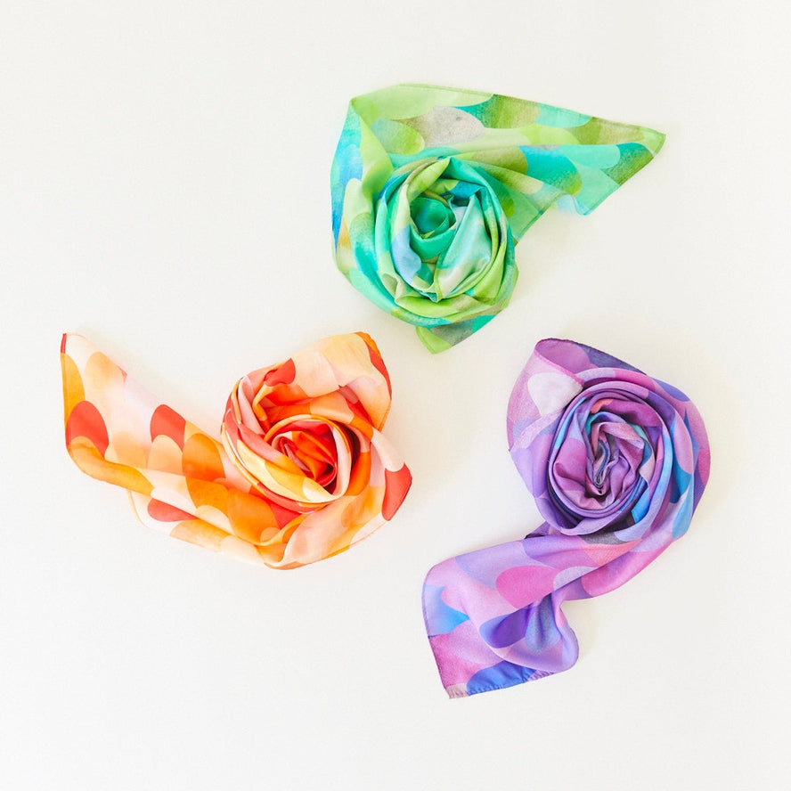 Green Dinosaur Playsilk (35" X 35") by Sarah's Silk