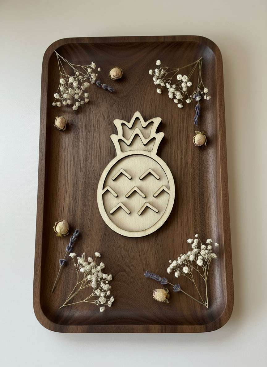 Fruits Theme Wooden Props for Sensory Bin