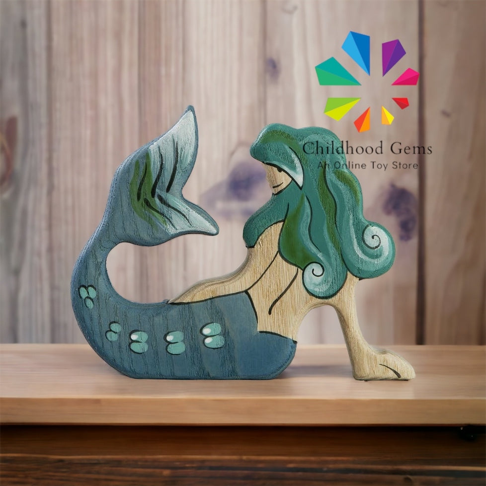 Wooden Mermaid Figurine Rusalka Figurine Mermaid Gifts