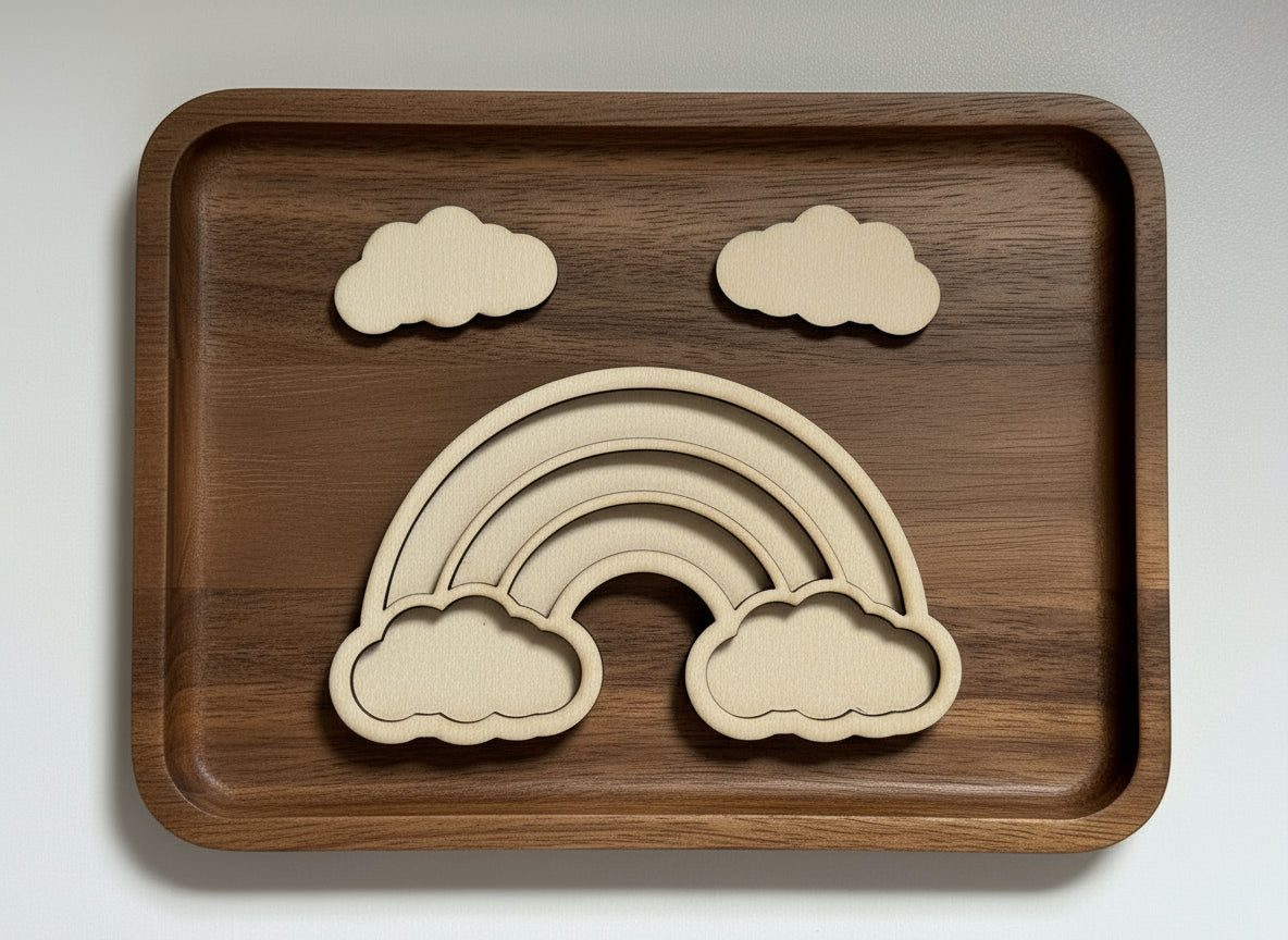 Unicorn Theme Wooden Mini Sensory Bin Fillers