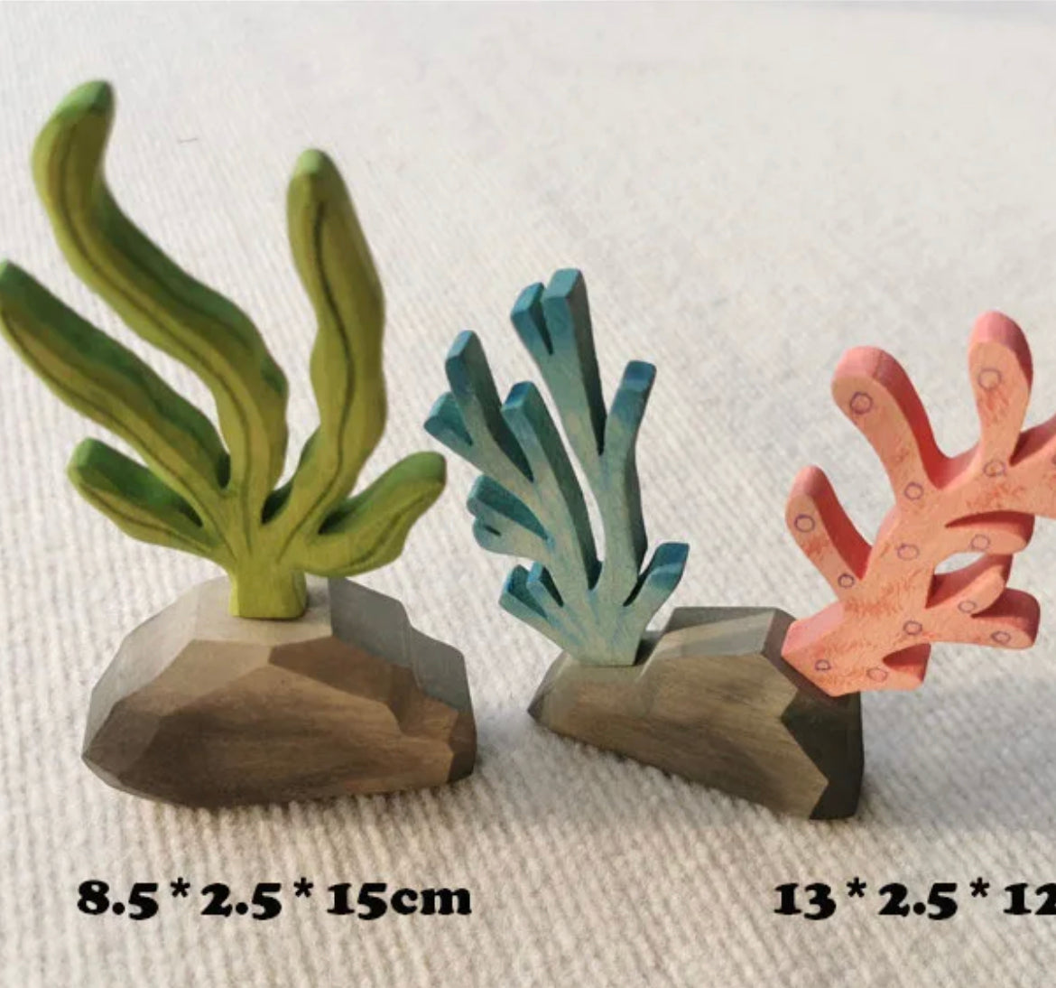 Wooden Coral Set for Open Ended Play