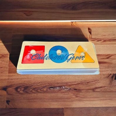 Multi Shape Wooden Board Geometric Puzzle for Toddler