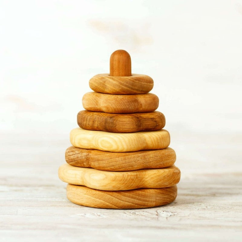 Wooden Caterpillar Stacking Toy Flower