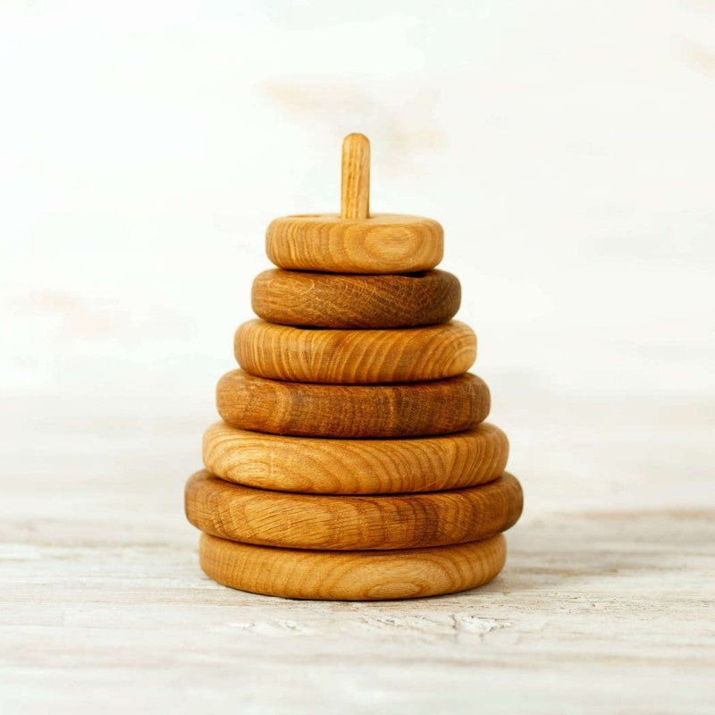 Wooden Caterpillar Toys – Wooden Stacking Pyramid