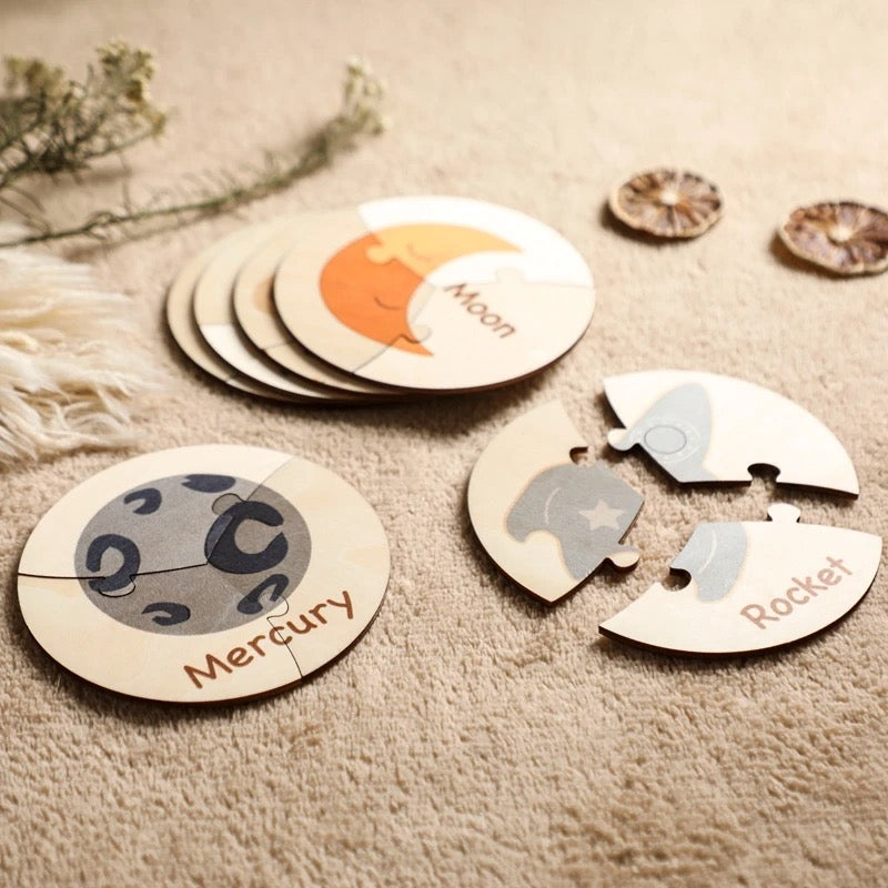 Wooden Planets & Solar Puzzle | Educational Toys For Toddlers