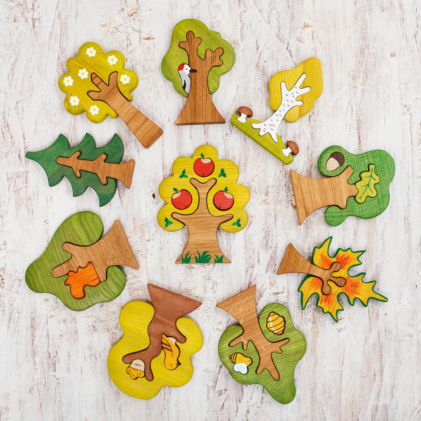 Wooden Maple Tree Puzzle