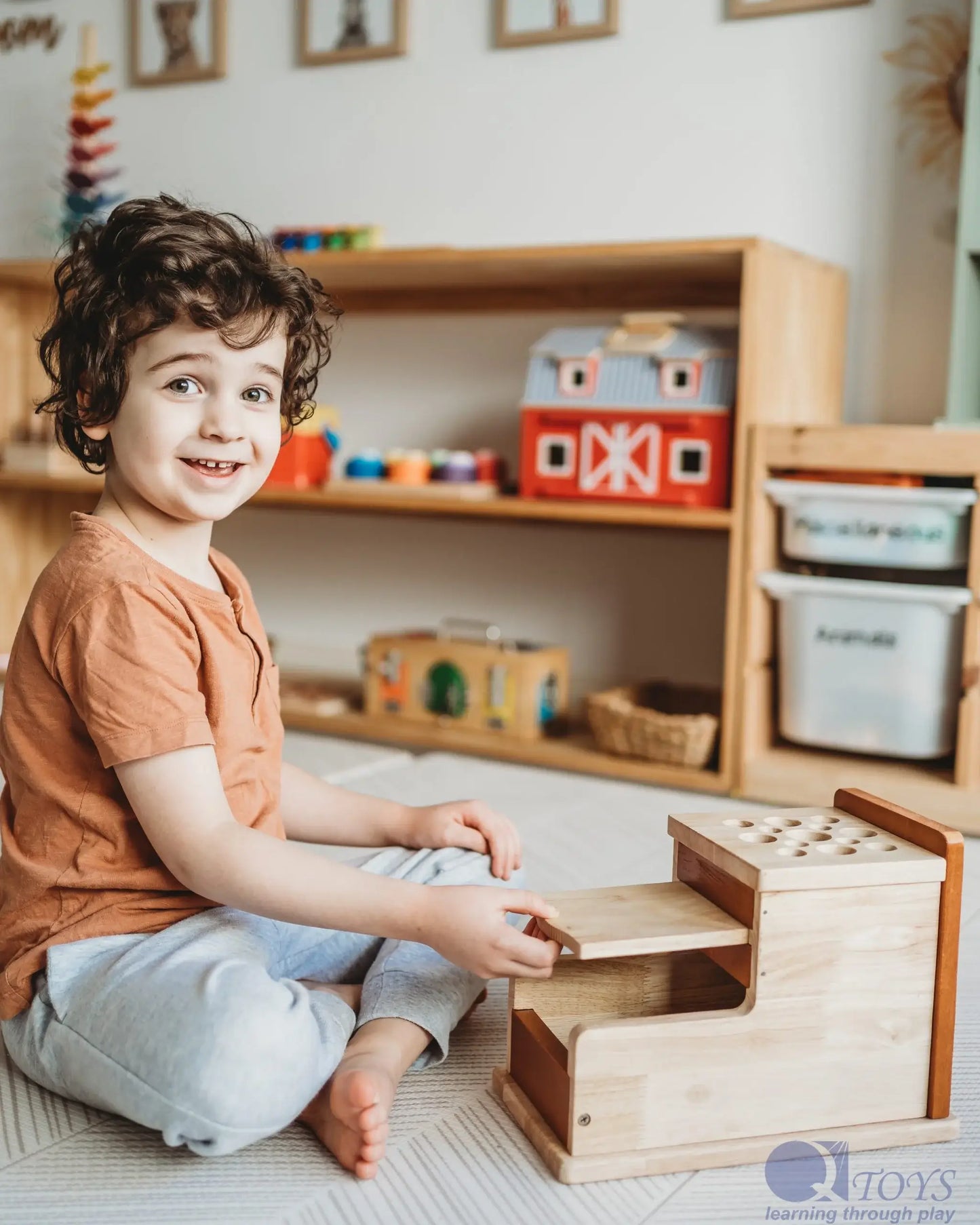 Montessori LARGE Shape and Size Sorting Box
