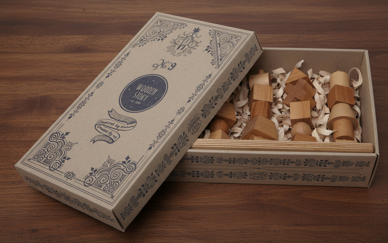 Stacking Montessori Toy Natural