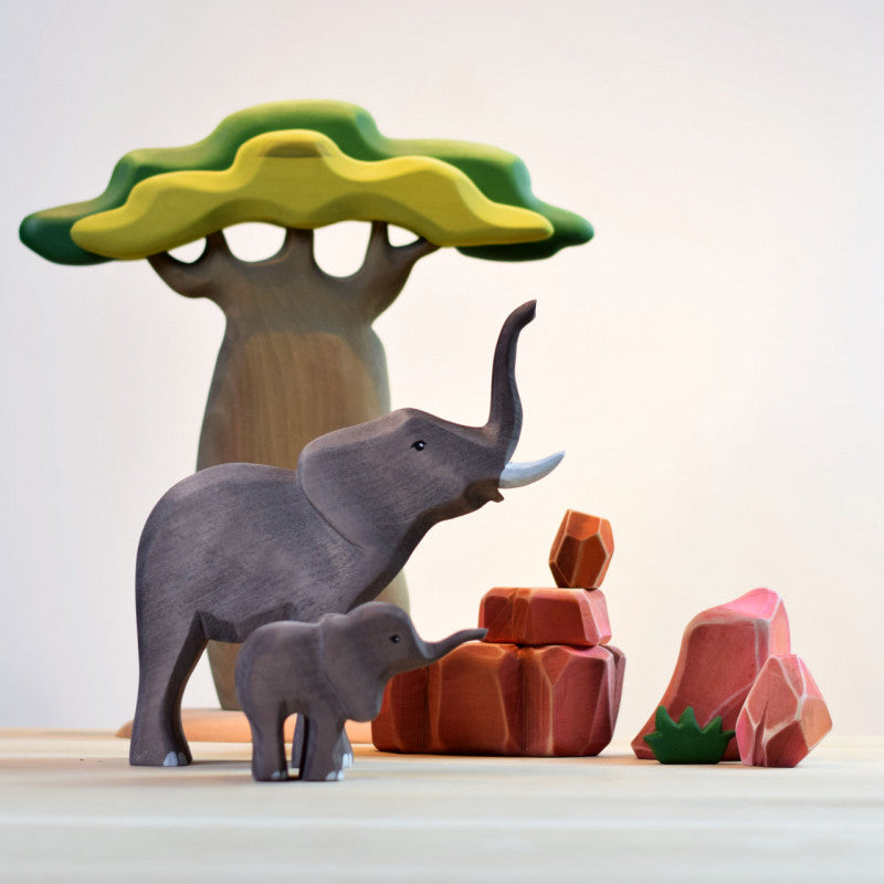 Bumbi, Bimbi Elephants and Savanna Rocks SET