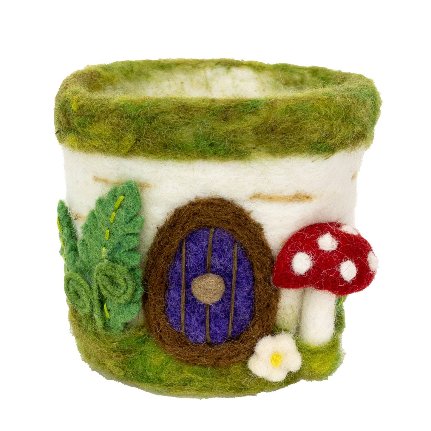 Woodland Mushroom Felt Pot