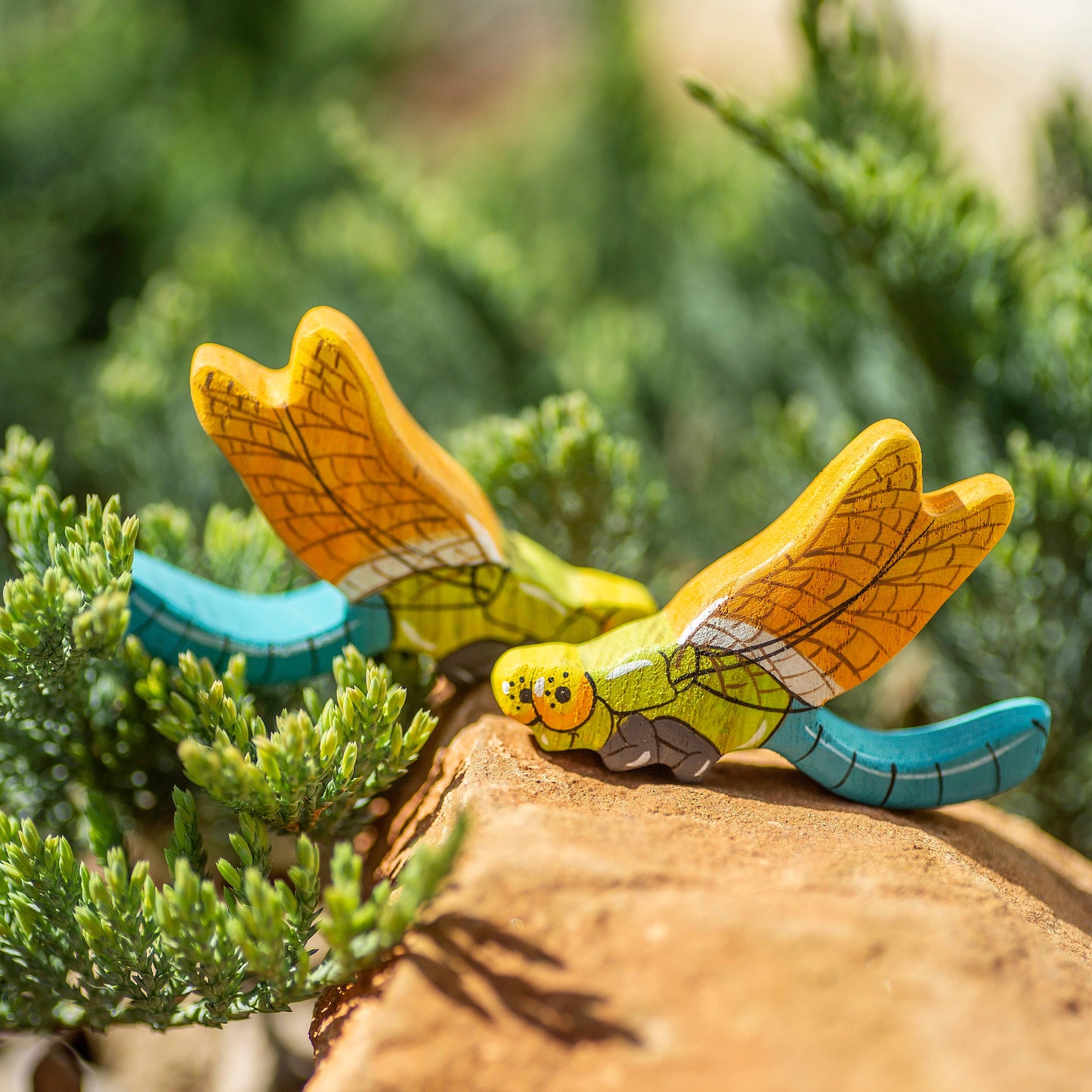 Toy Dragonfly figurine Miniature insect ( Sensory Play)
