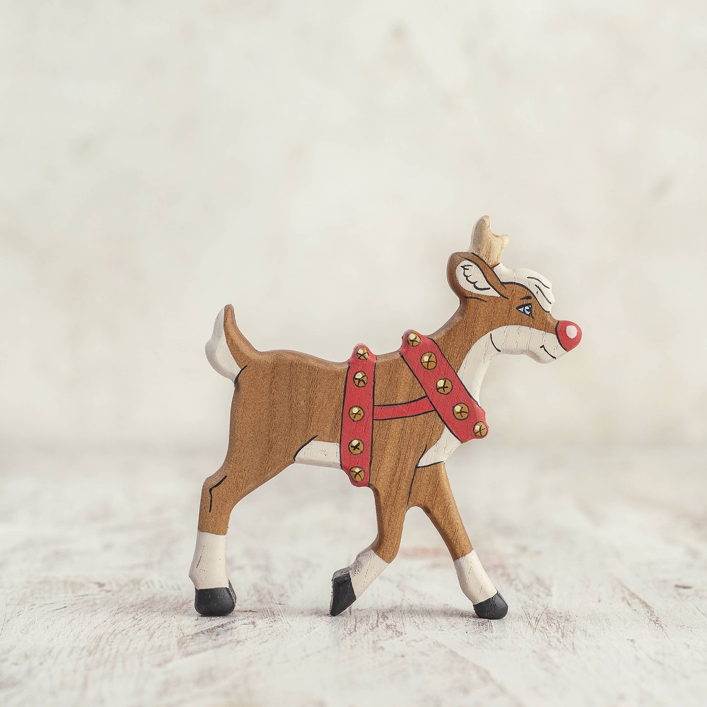Wooden Rudolph Christmas gift