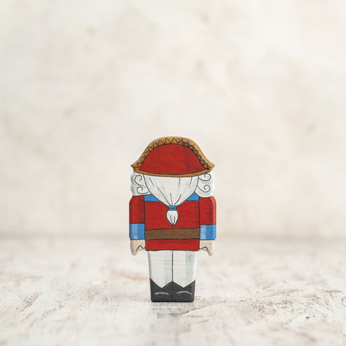 Wooden Caterpillar Nutcracker Figurine