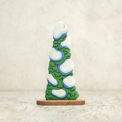 Winter Wonderland Tree Set - Handcrafted by Wooden Caterpillar (5 pcs)