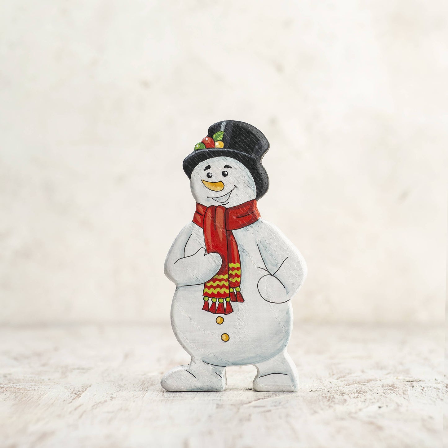 Wooden Snowman Christmas gift