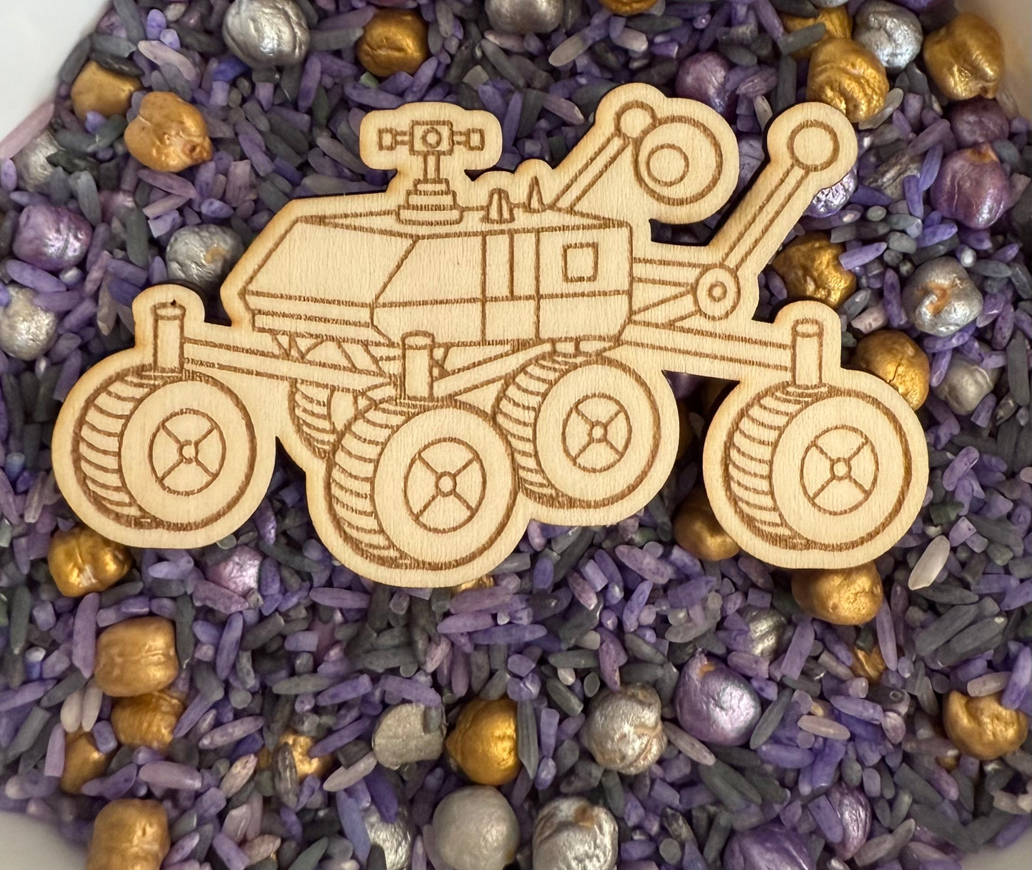 Space-Themed Wooden Sensory Play Props