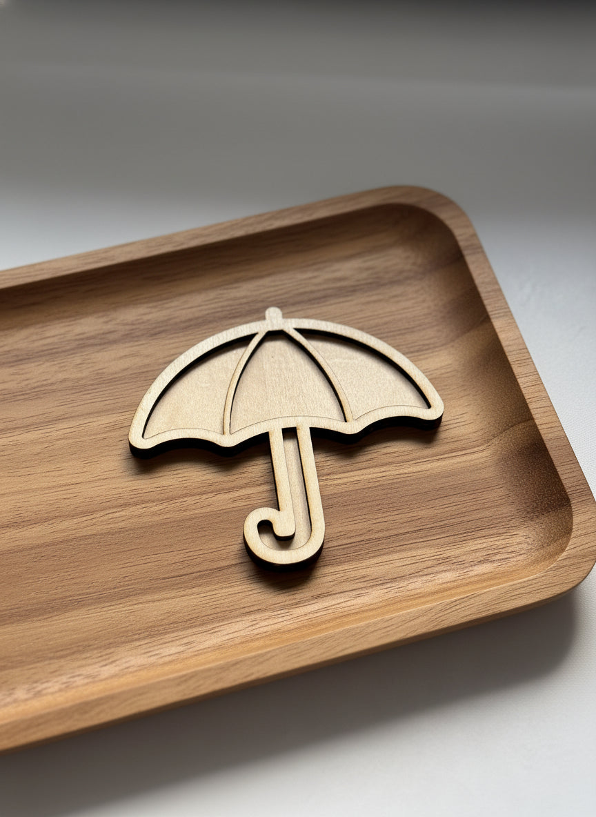 Clothing Theme Wooden Mini Sensory Bin Filler Tray - Crafted in Canada