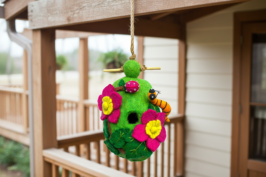 Raspberry Caterpillar Birdhouse