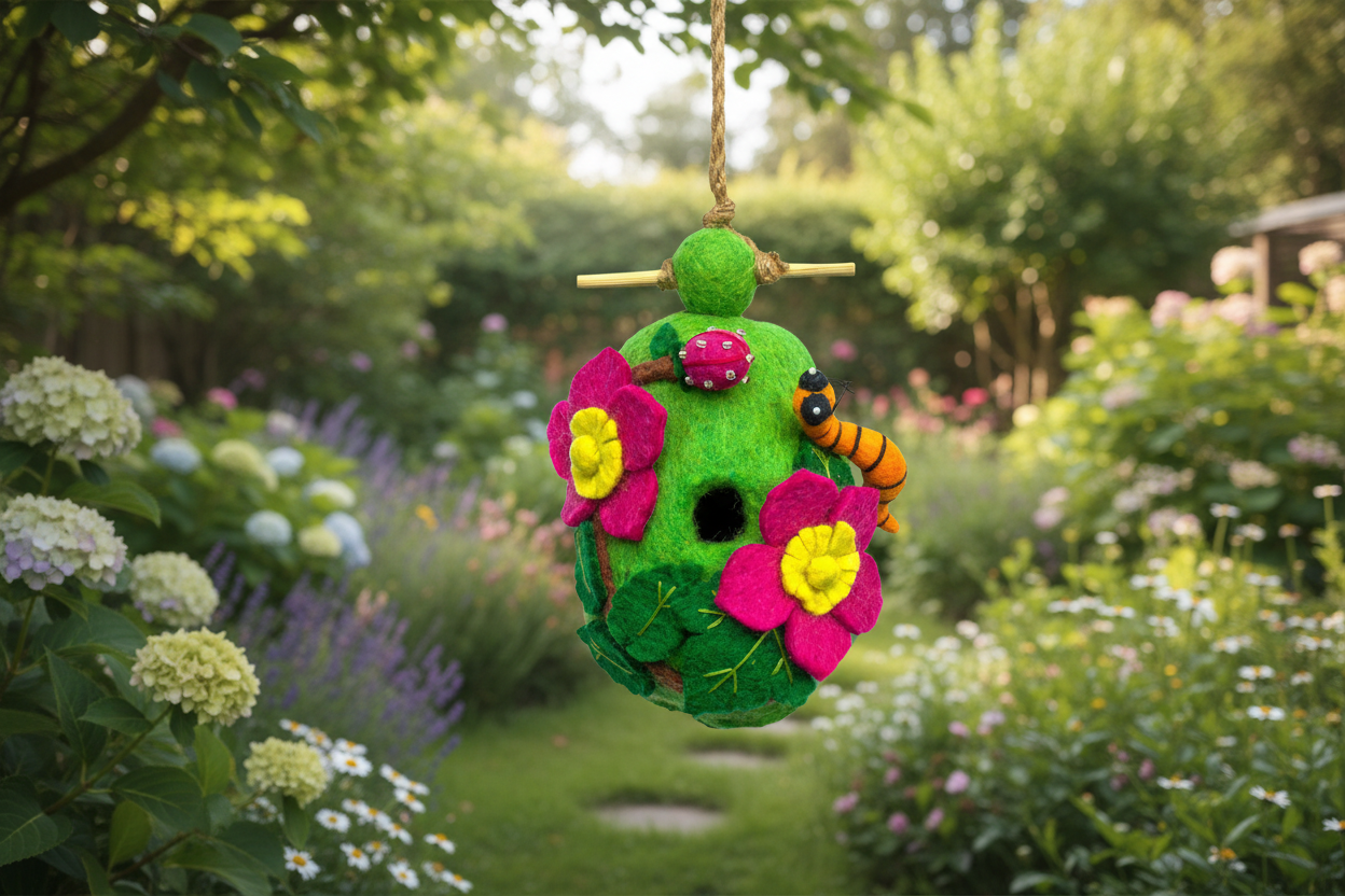 Raspberry Caterpillar Birdhouse