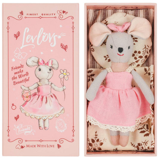 Mouse Lili in a Box with the Bedding Summer Gift