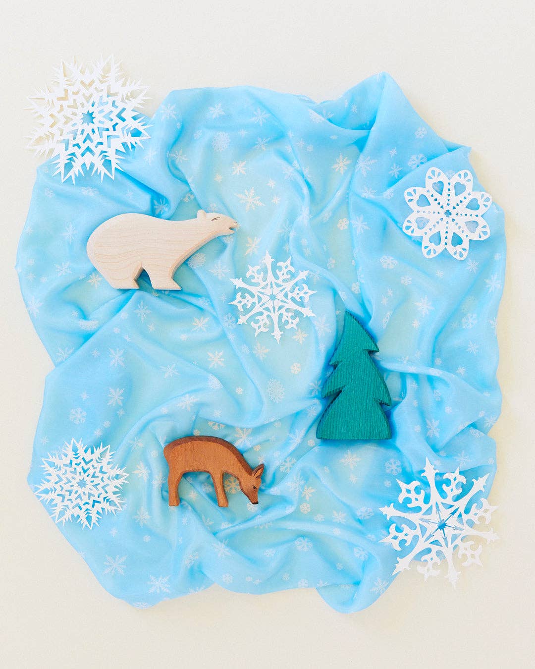 Mini SNOW Playsilk (21" X 21") by Sarah’s Silks