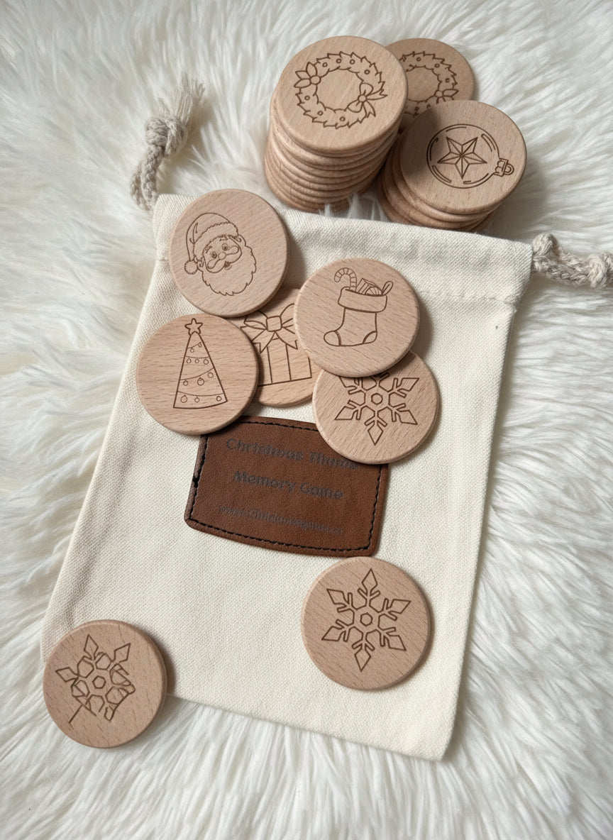 Christmas Memory Matching Game – 24 pcs (Crafted in Canada)