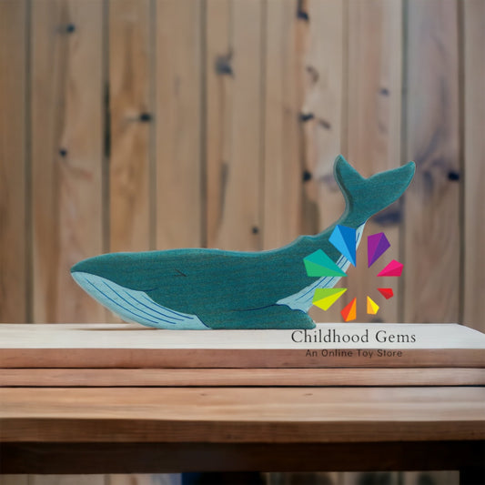 Wooden Whale Figure Toy | Sea Animal Marine
