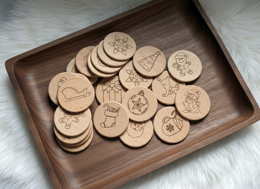 Christmas Memory Matching Game – 24 pcs (Crafted in Canada)