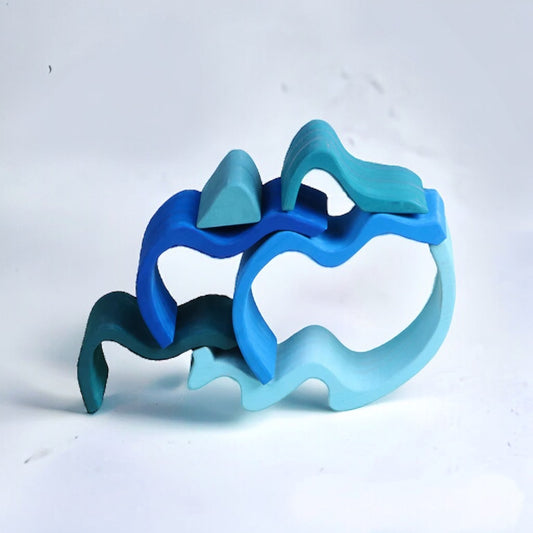 Wooden Water Waves Stacker - Waldorf Toys