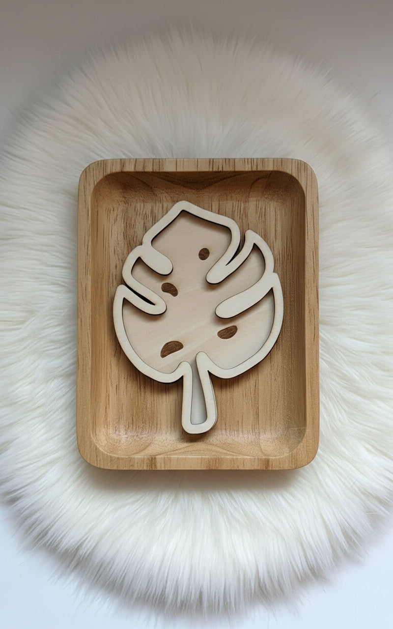 Dino Theme Wooden Mini Sensory Bin Filler Tray - Crafted in Canada