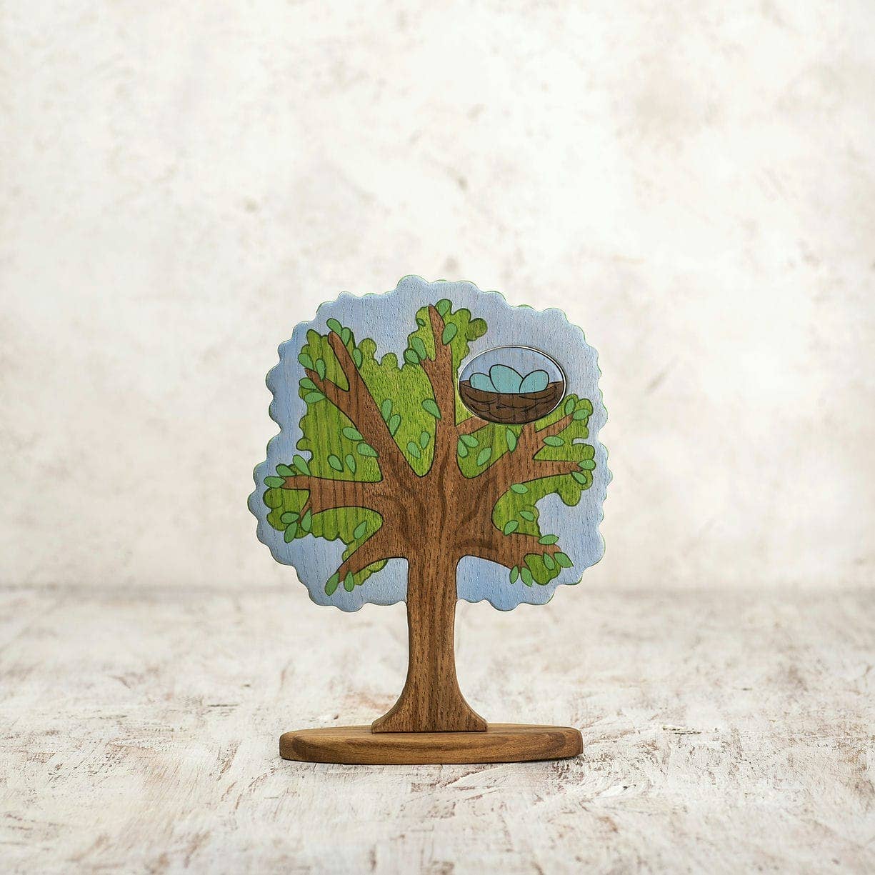 Waldorf Flower Tree 2-sided with birds and flowers