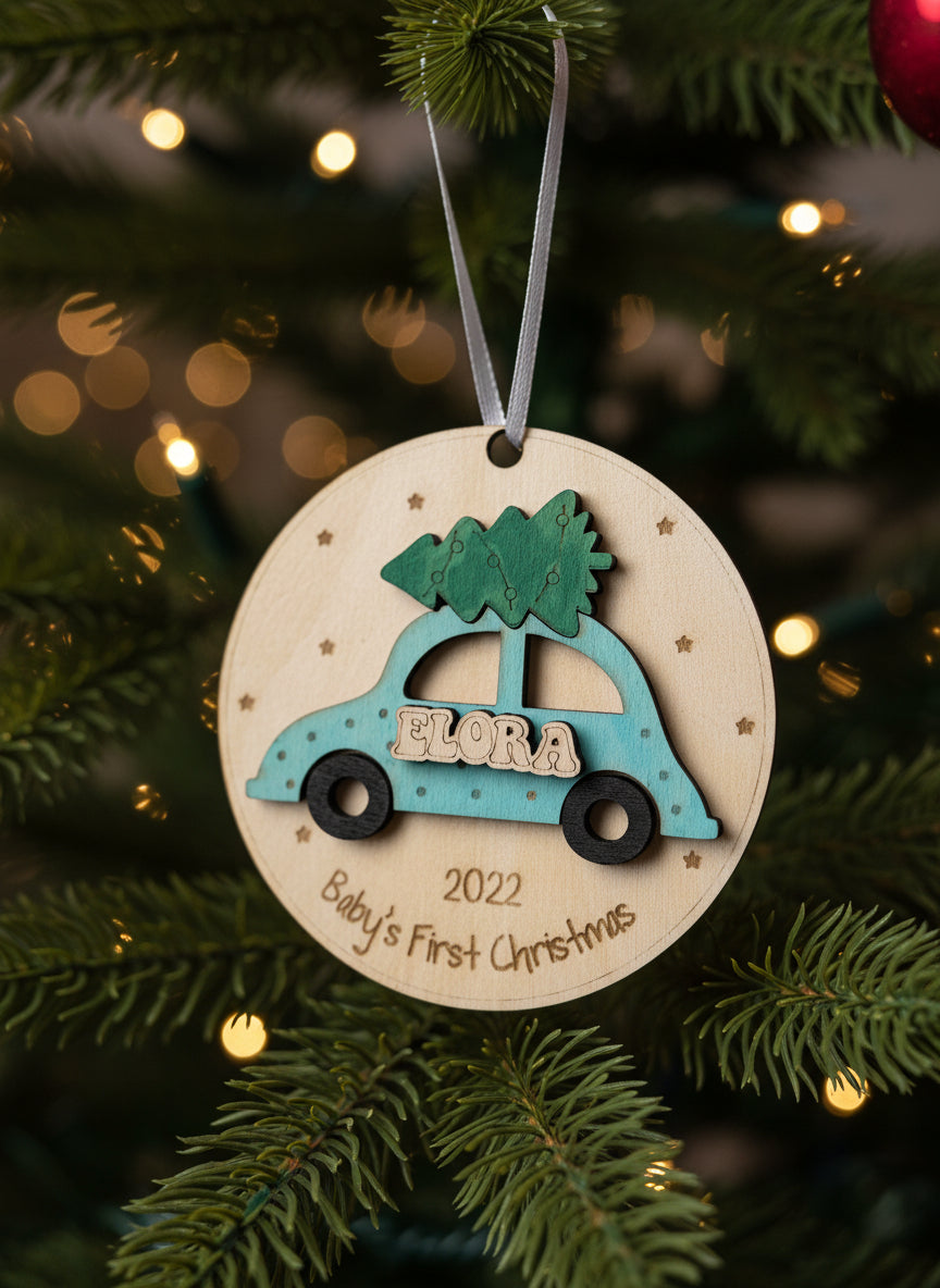 Customizable Baby’s First Christmas Ornament