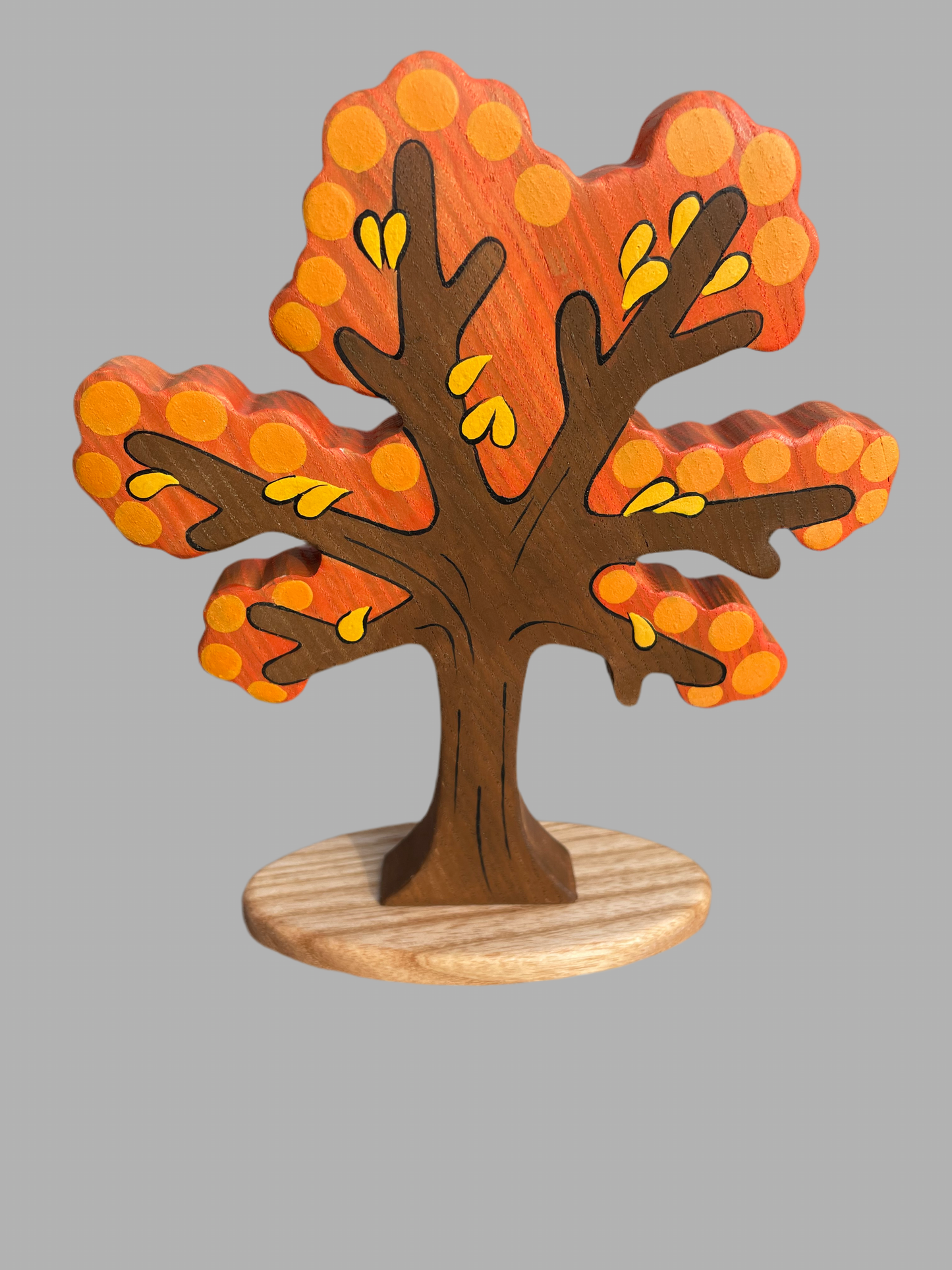 Autumn Tree with Few Leaves