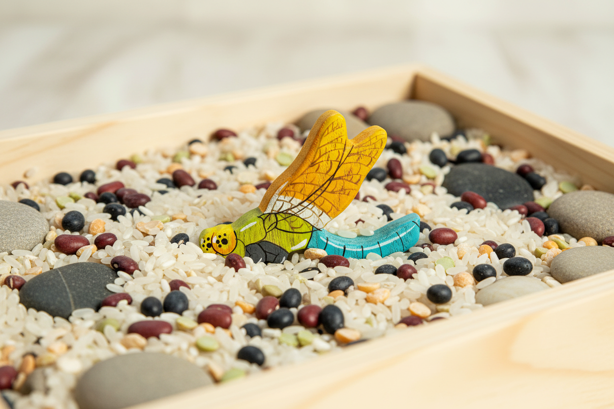 Toy Dragonfly figurine Miniature insect ( Sensory Play)
