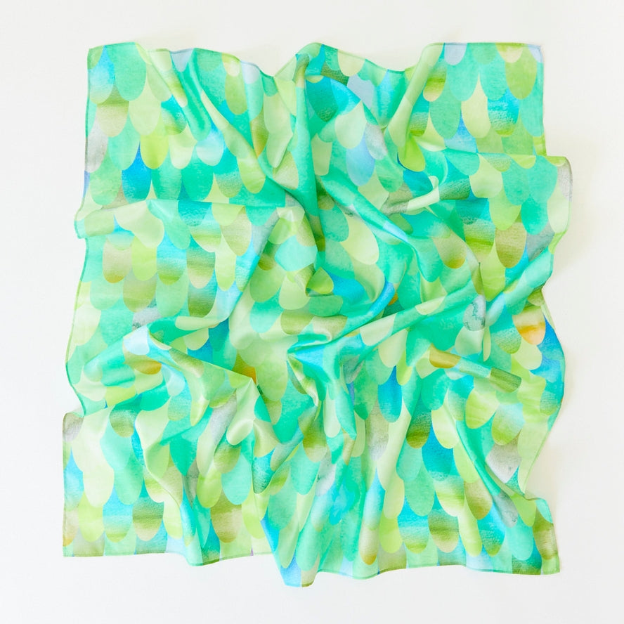 Green Dinosaur Playsilk (35" X 35") by Sarah's Silk