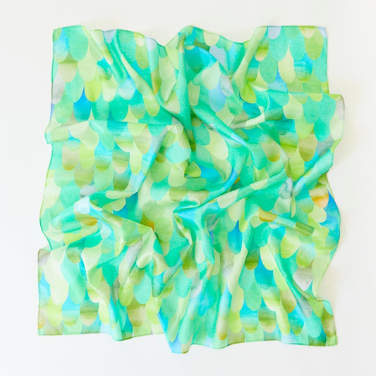 Green Dinosaur Playsilk (35" X 35") by Sarah's Silk