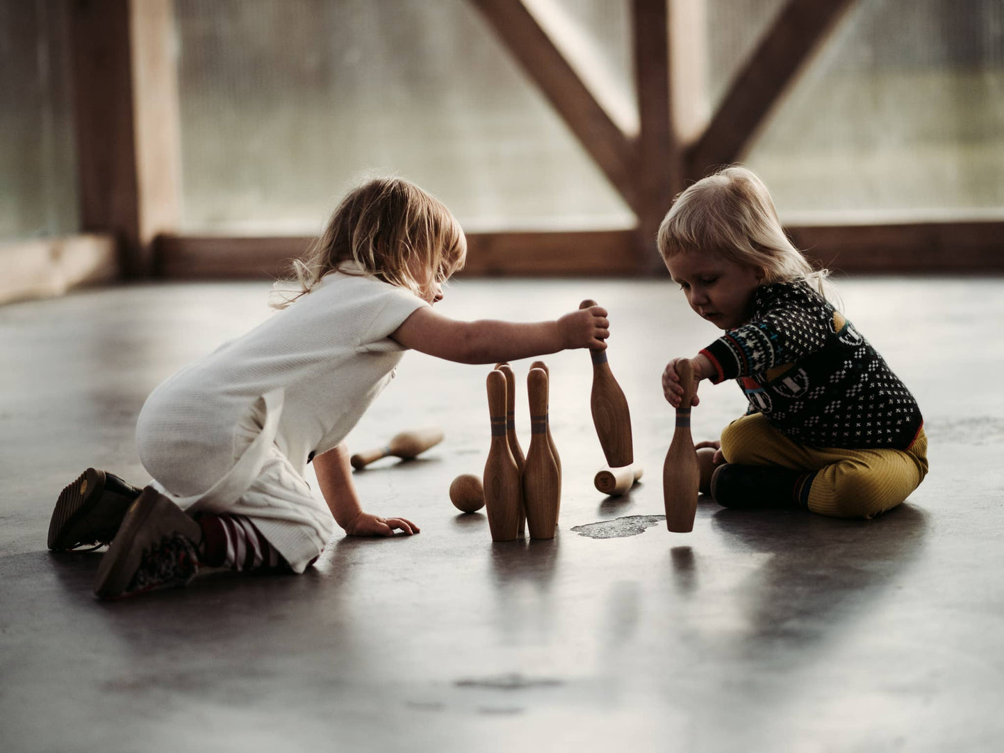 Bowling Natural Wooden game