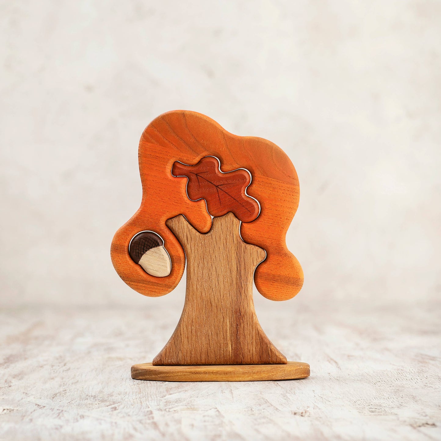 Wooden Oak Tree Toy Fall Collection Autumn Gift