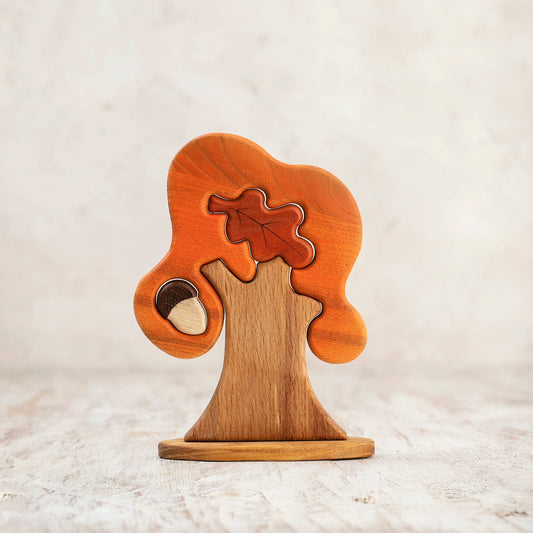 Wooden Oak Tree Toy Fall Collection Autumn Gift